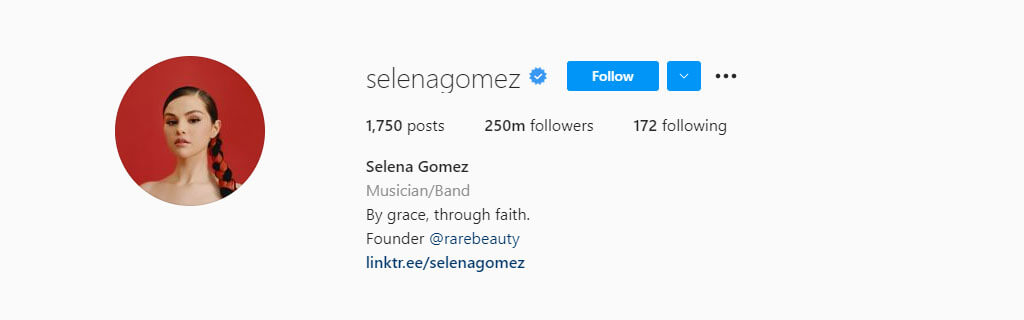 پرفالوورترین پیج‌های اینستاگرام ۲۰۲۱ - سلنا گومز (Selena Gomez)