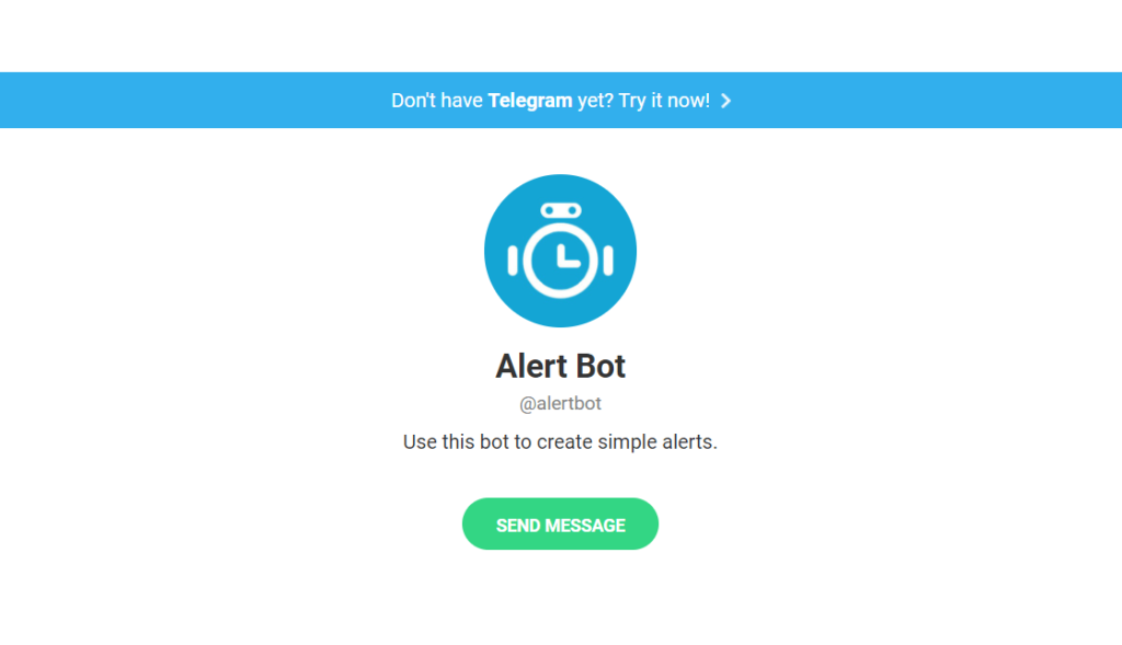 AlertBot ربات تلگرام