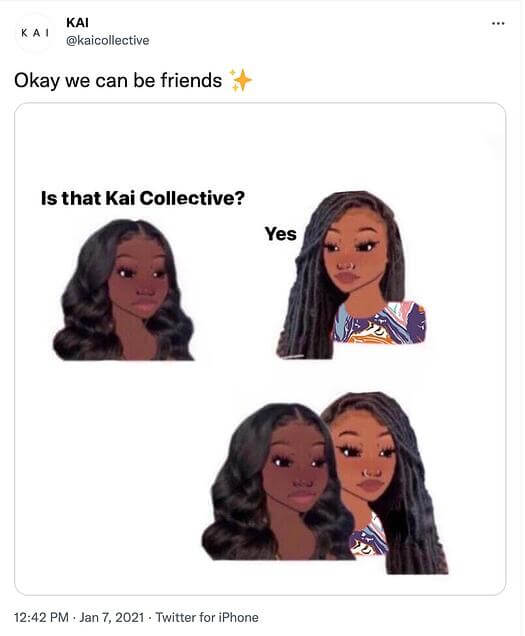 Kai Collective برندی که از میم برای بازاریابی استفاده کرد.