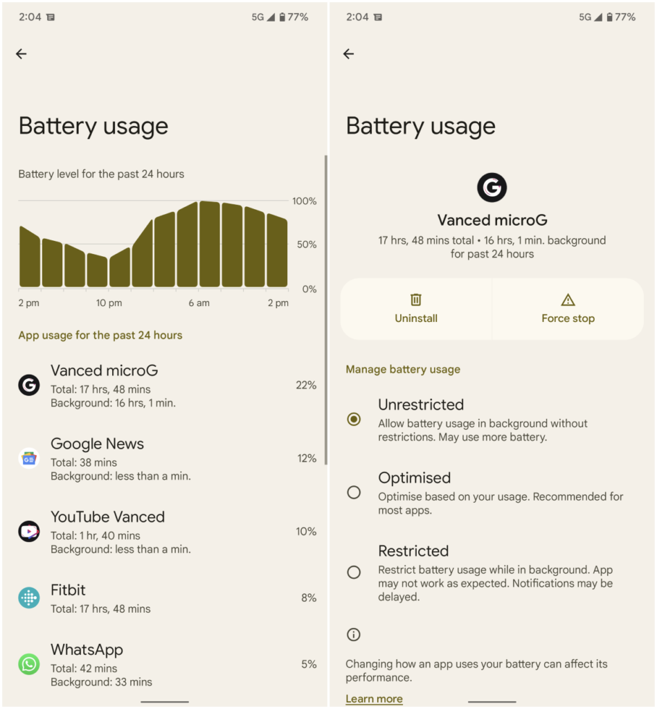 app-battery-usage-android